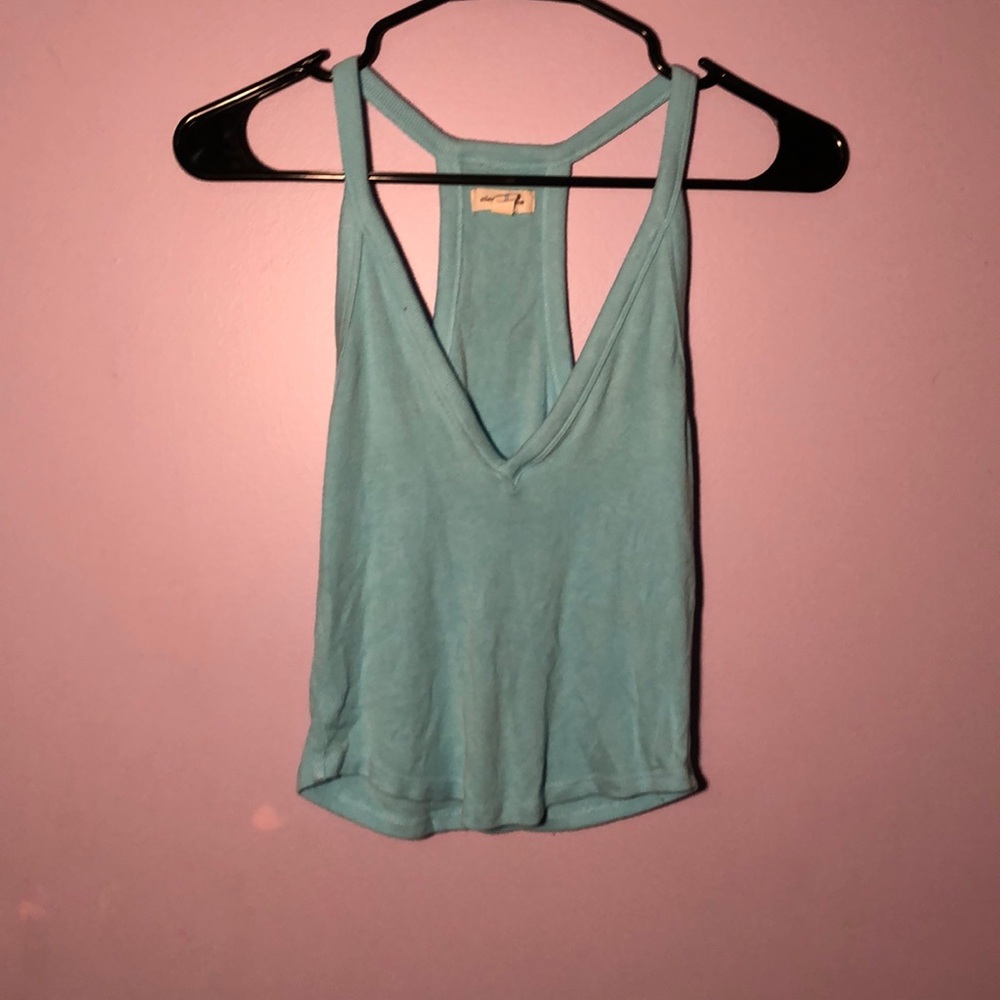 Blue Cropped Tank